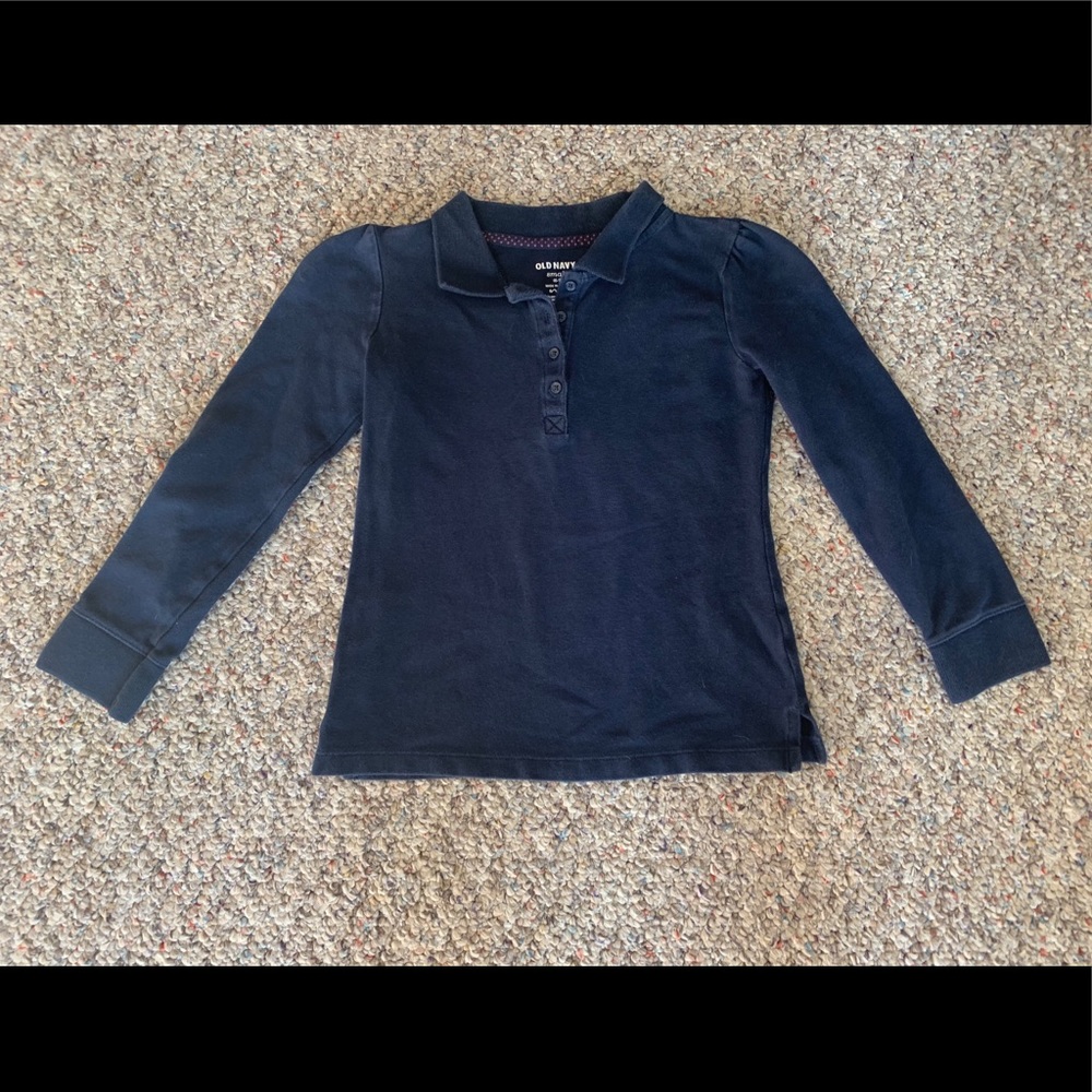 Old Navy Girls navy uniform shirt
